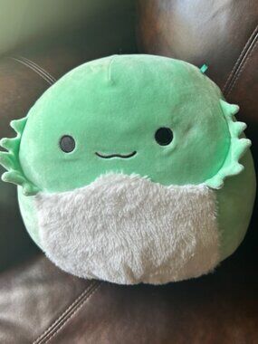 Original Squishmallows Green Axolotl Plush Pillow Stuffed Animal Soft Cute